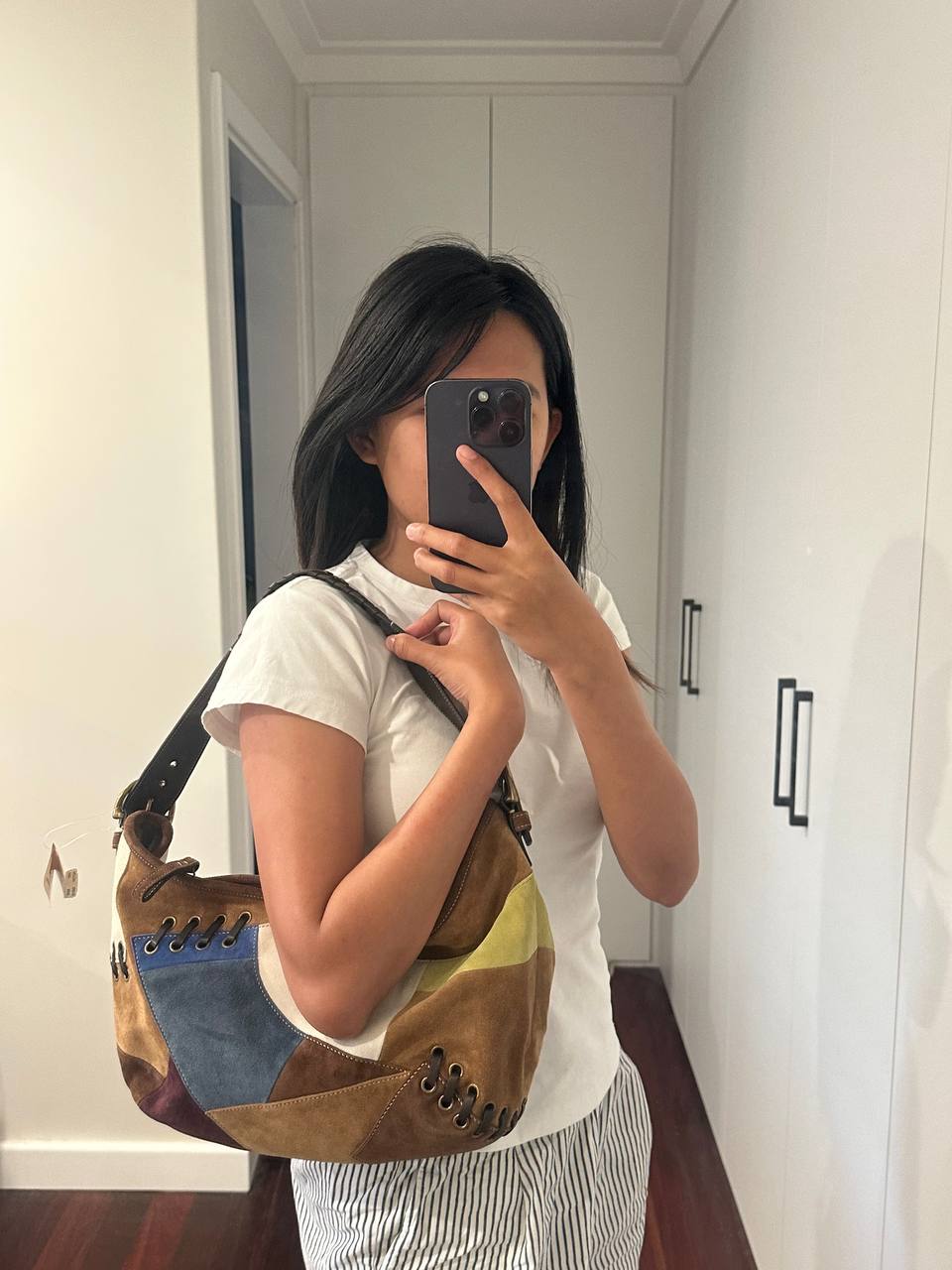 Authentic Vintage Coach Soho Patchwork Hobo Bag & Pouch Rare