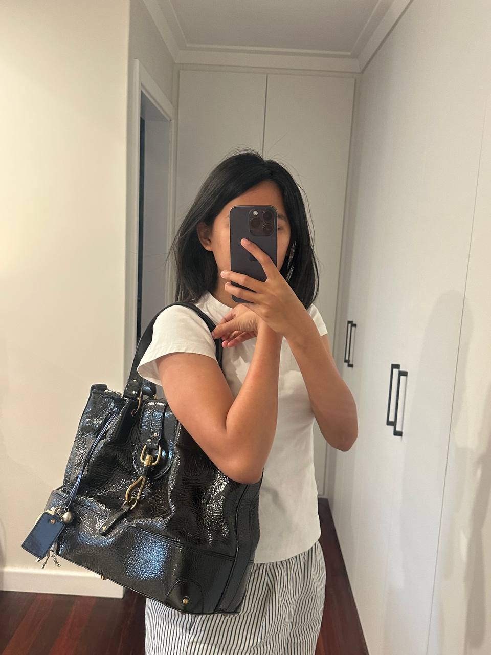 Authentic Vintage Chloe Kerala Patent Leather Tote Bag