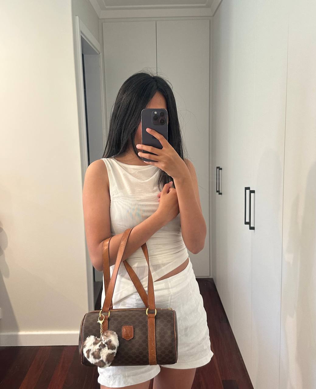 Authentic Vintage Celine Pappillion Mini Boston Bag