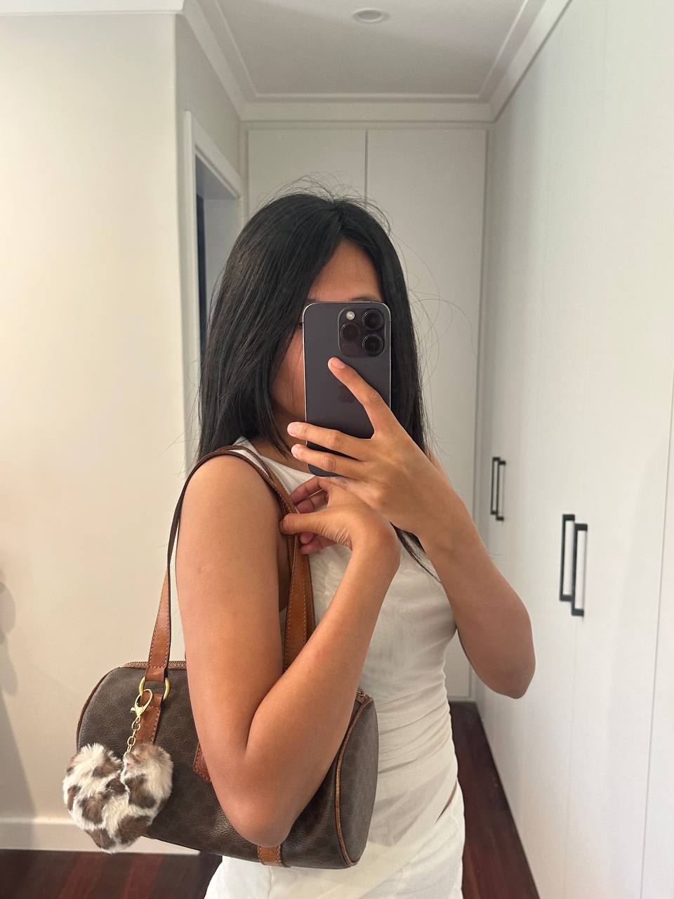 Authentic Vintage Celine Pappillion Mini Boston Bag