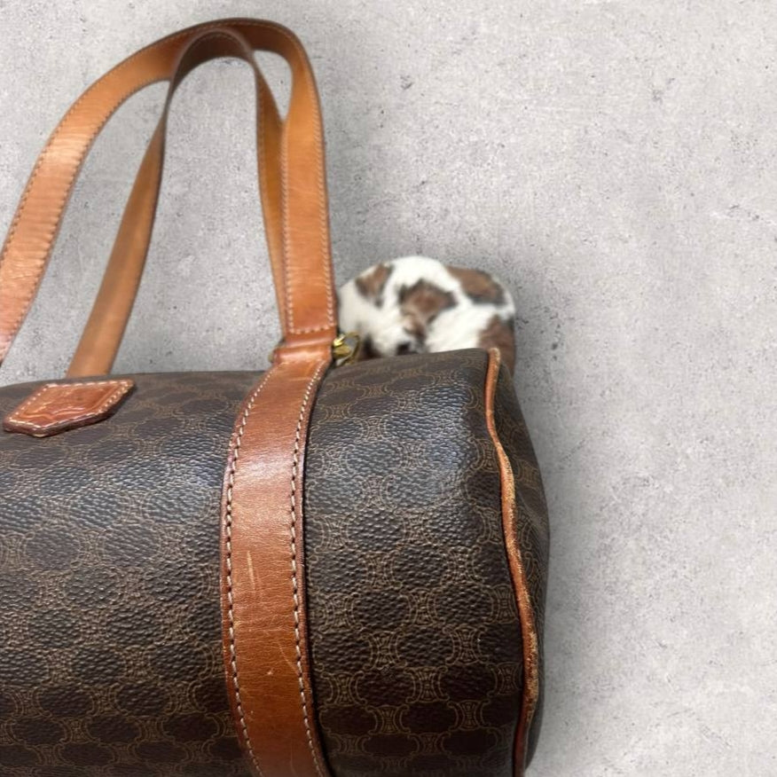Authentic Vintage Celine Pappillion Mini Boston Bag