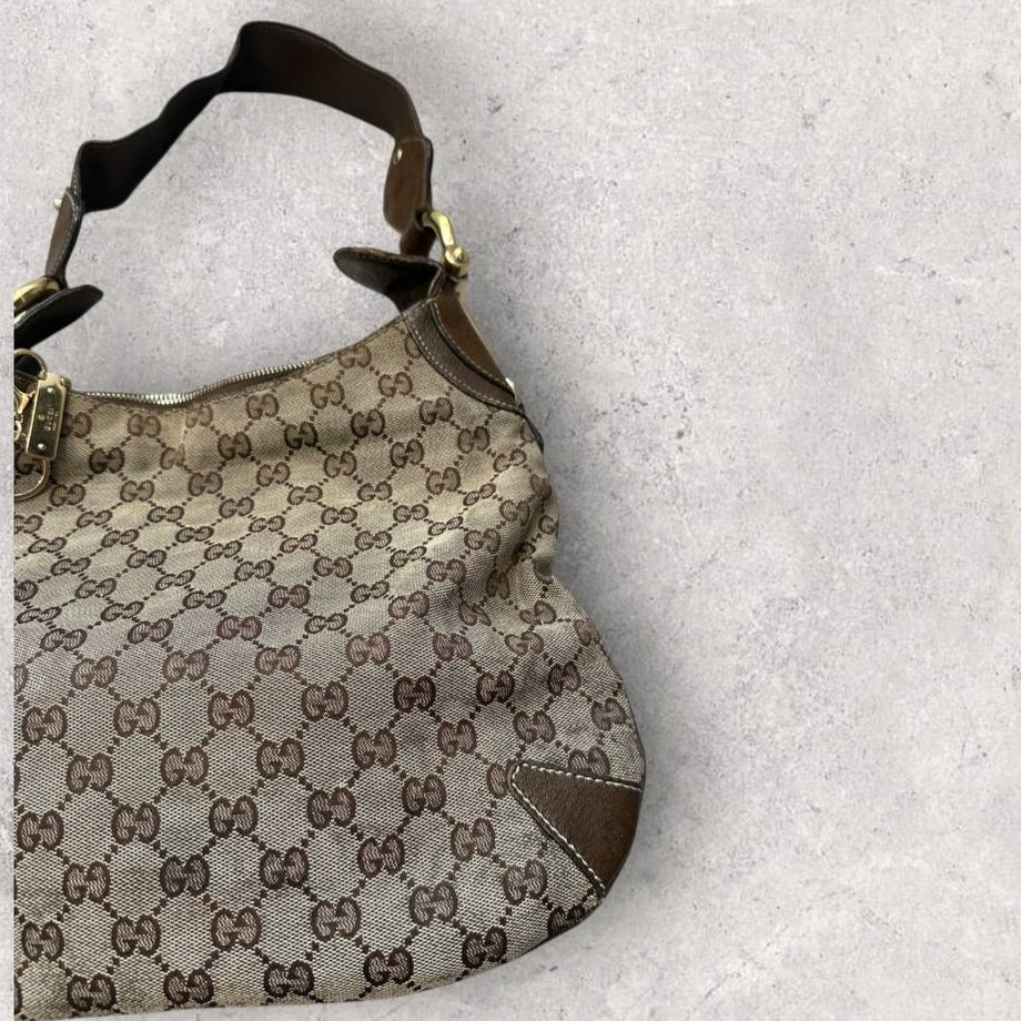 Authentic Vintage Gucci GG Creole Hobo Bag