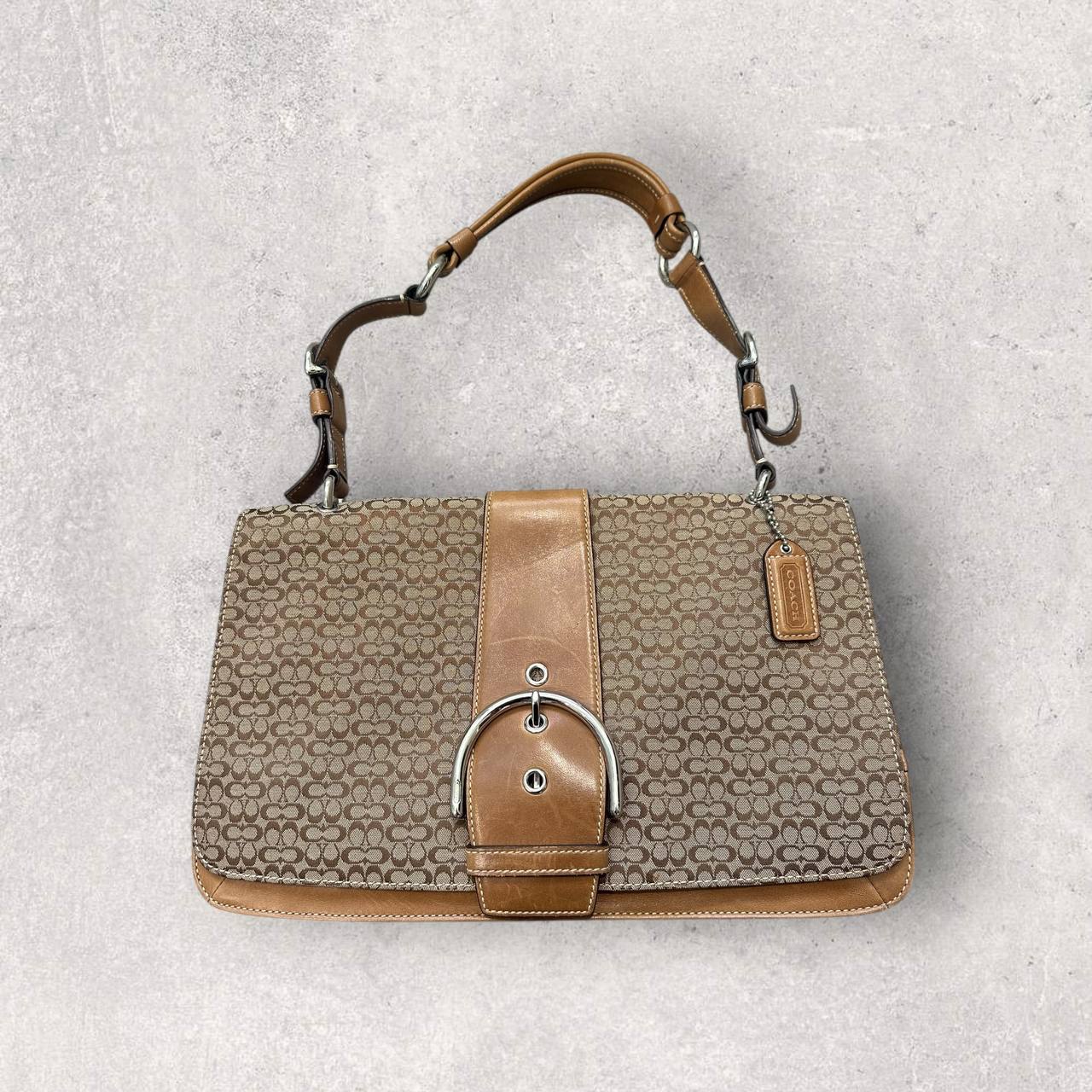 Authentic Vintage Coach Soho Signature Flap Shoulder Bag