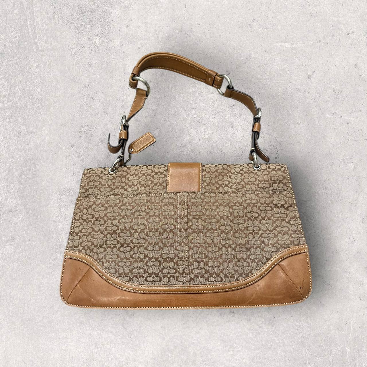 Authentic Vintage Coach Soho Signature Flap Shoulder Bag