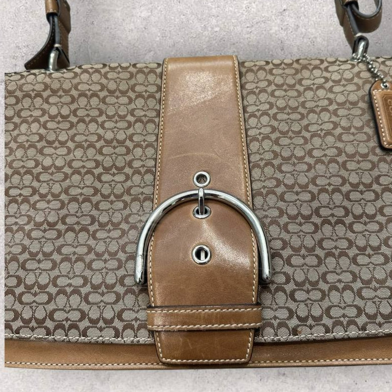 Authentic Vintage Coach Soho Signature Flap Shoulder Bag