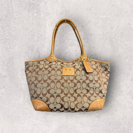 Authentic Vintage Coach Bleecker Signature Tote Bag
