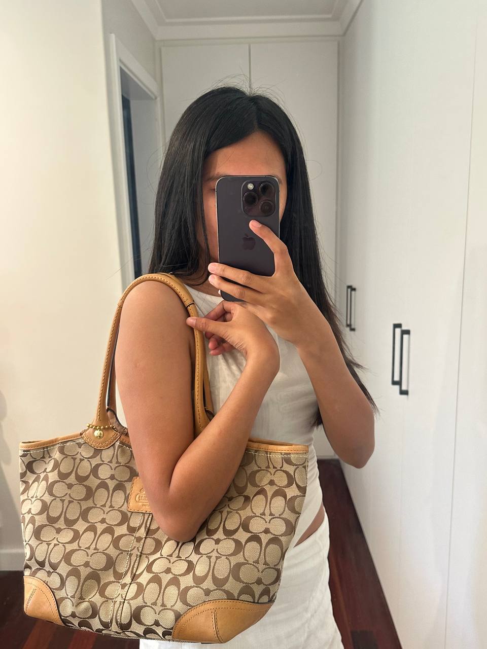 Authentic Vintage Coach Bleecker Signature Tote Bag