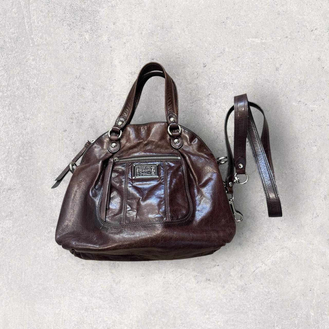 Authentic Vintage Coach Poppy Patent Leather Shoulder Bag