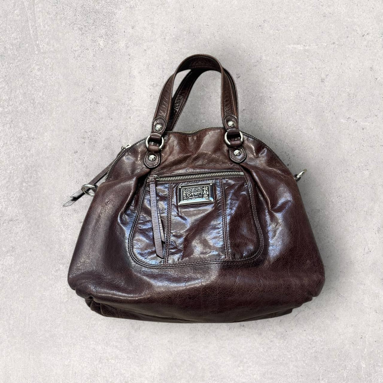 Authentic Vintage Coach Poppy Patent Leather Shoulder Bag