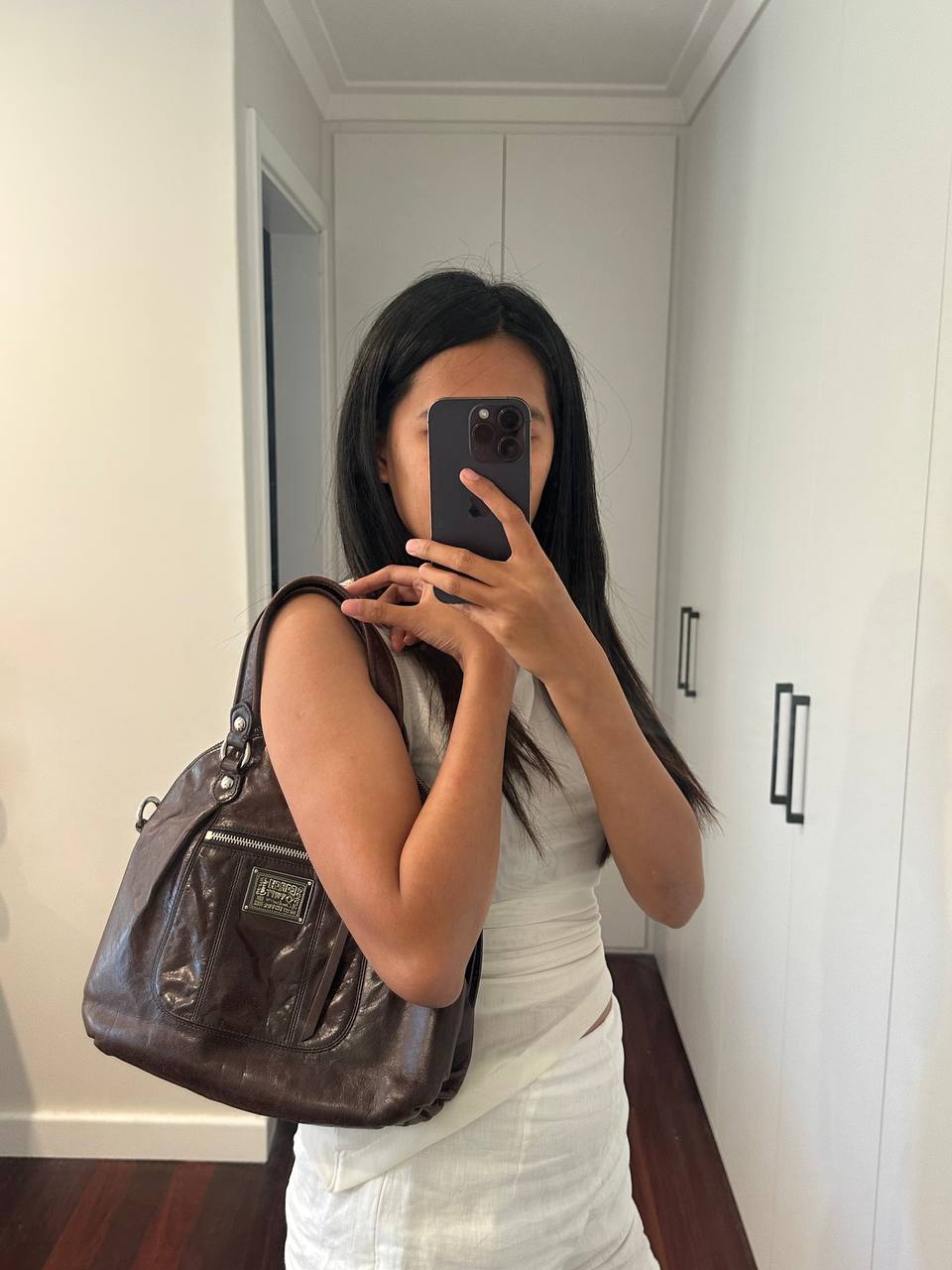 Authentic Vintage Coach Poppy Patent Leather Shoulder Bag