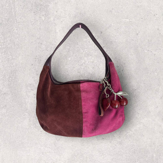 Authentic Vintage Coach Suede Hobo Bag Rare