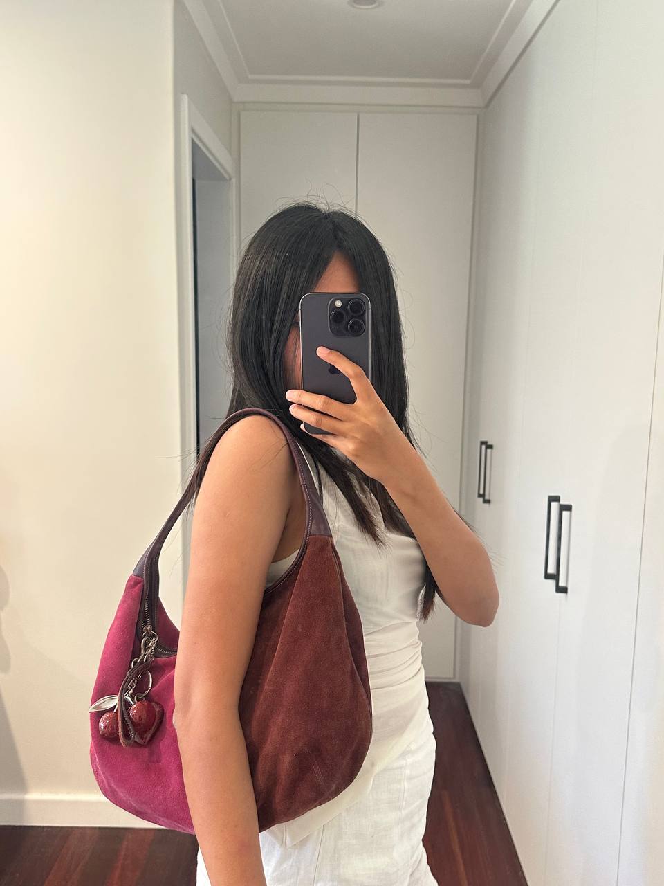 Authentic Vintage Coach Suede Hobo Bag Rare