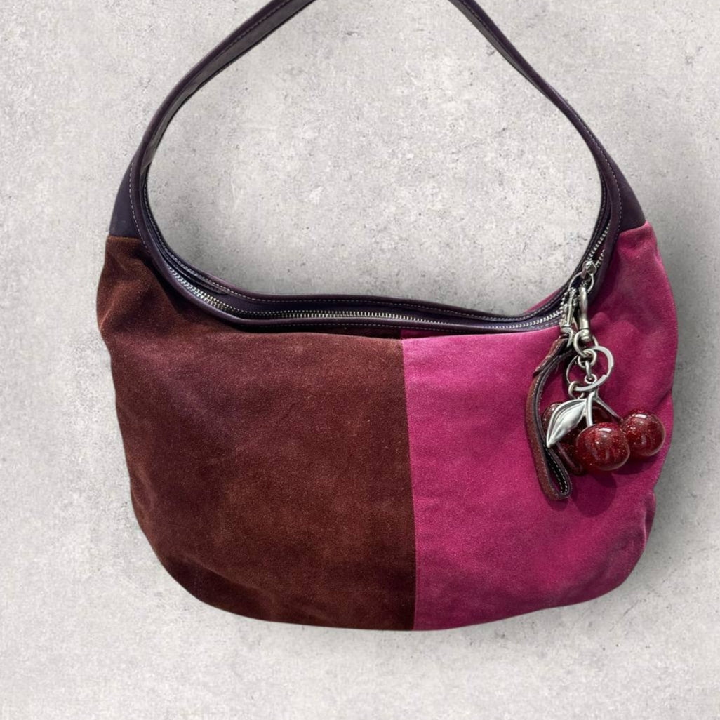 Authentic Vintage Coach Suede Hobo Bag Rare