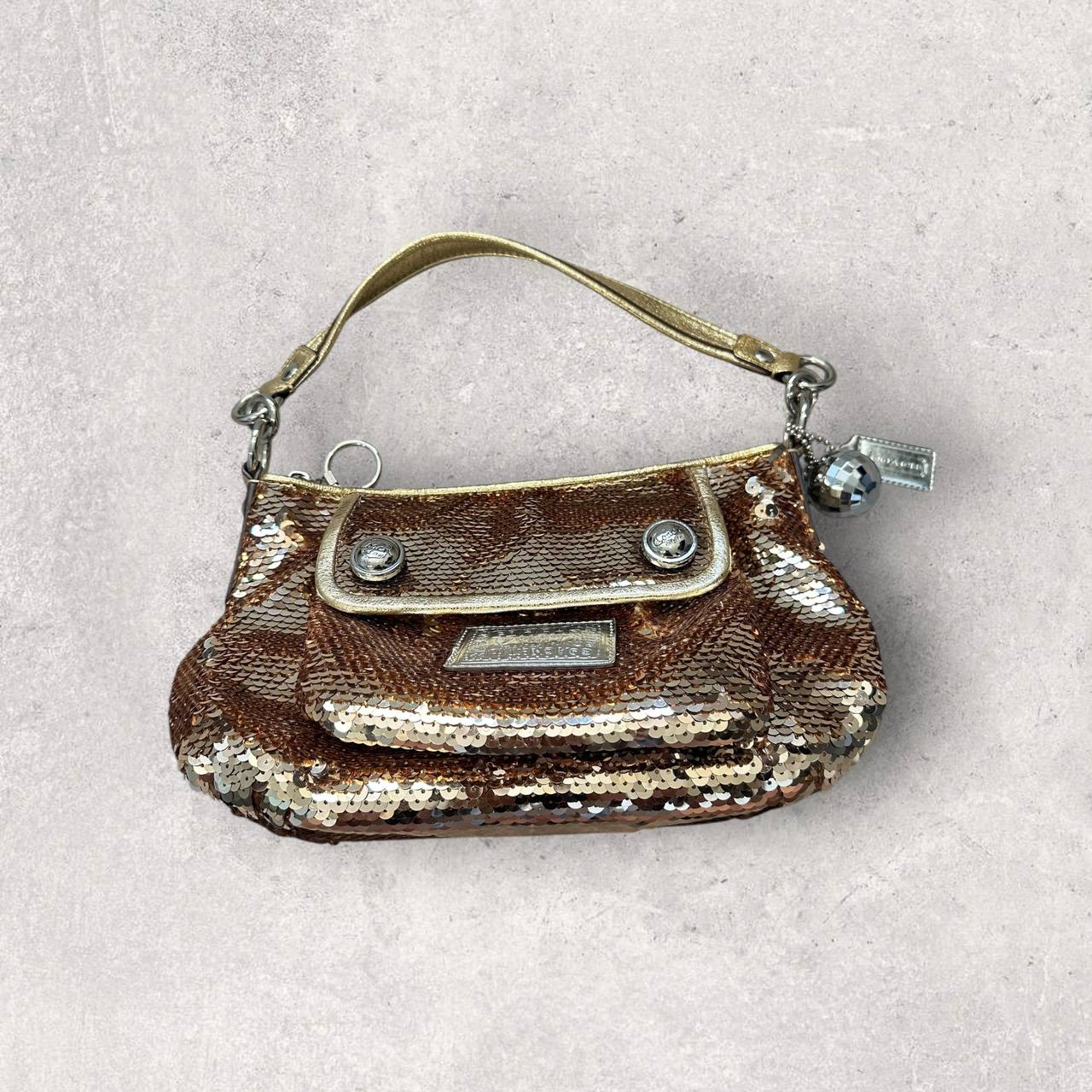 Authentic Vintage Coach Poppy Sequin Shoulder Bag