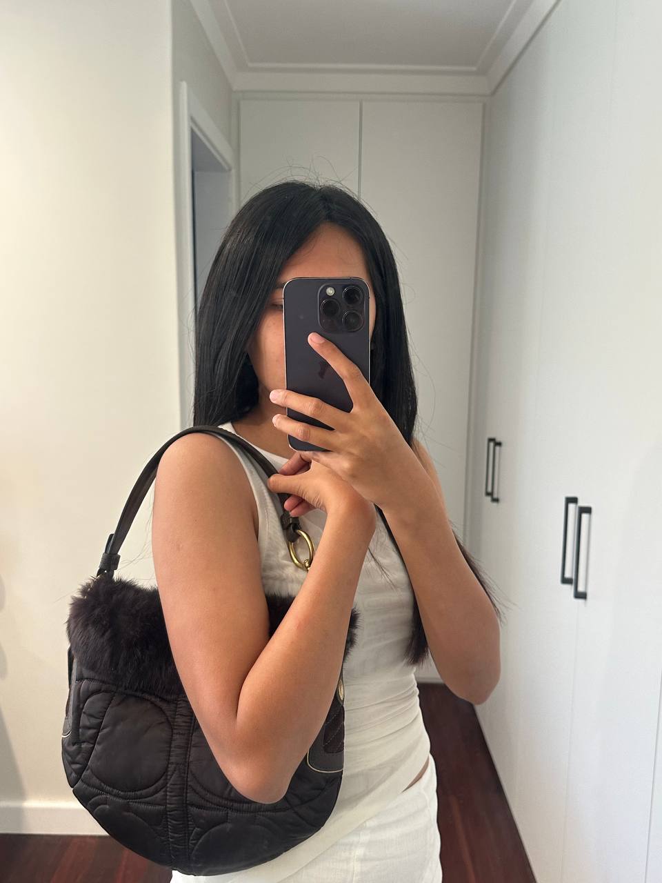 Authentic Vintage Coach Fur Bag Ski Collection