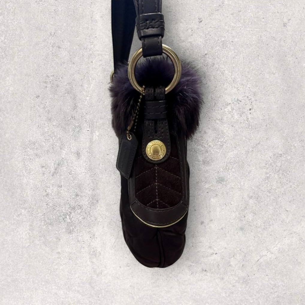 Authentic Vintage Coach Fur Bag Ski Collection