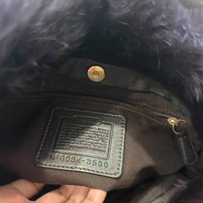 Authentic Vintage Coach Fur Bag Ski Collection