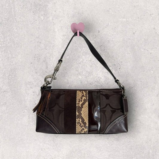 Authentic Vintage Coach Signature Shoulder Bag