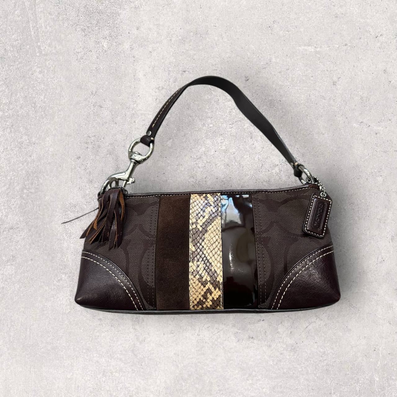 Authentic Vintage Coach Signature Shoulder Bag