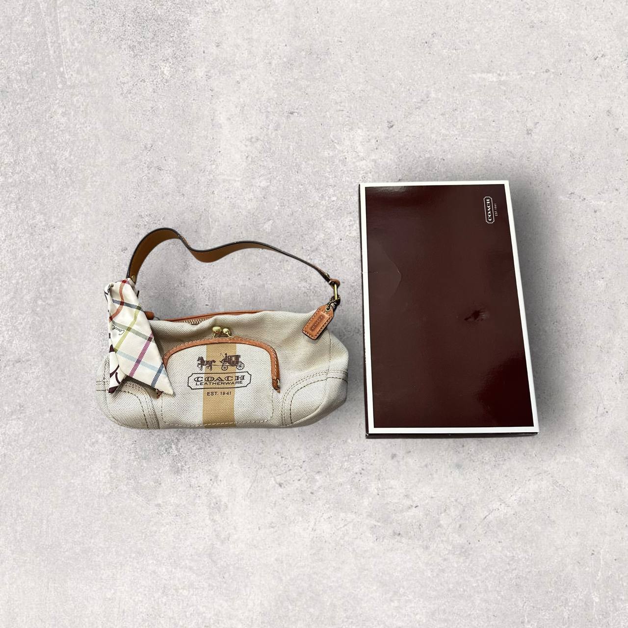 Authentic Vintage Coach Canvas Limited Edition Shoulder Bag