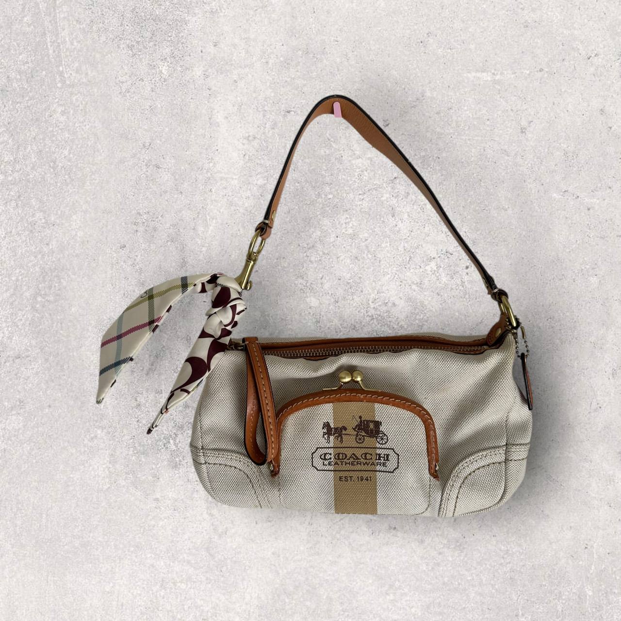 Authentic Vintage Coach Canvas Limited Edition Shoulder Bag