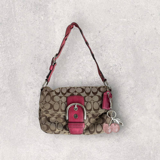 Authentic Vintage Coach Soho Signature Shoulder Bag