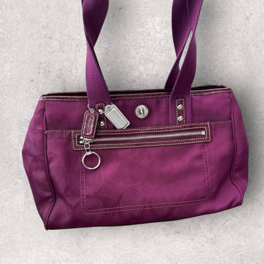 Authentic Vintage Coach Daisy Jacquard Tote Bag