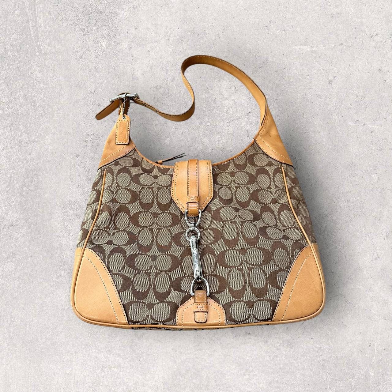 Authentic Vintage Coach Hampton Signature Shoulder Bag