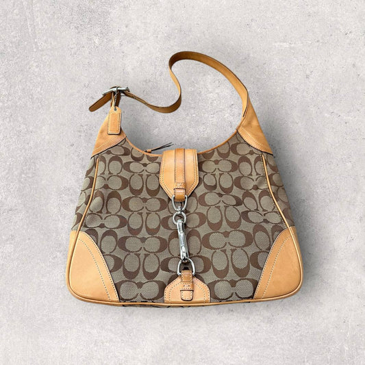 Authentic Vintage Coach Hampton Signature Shoulder Bag