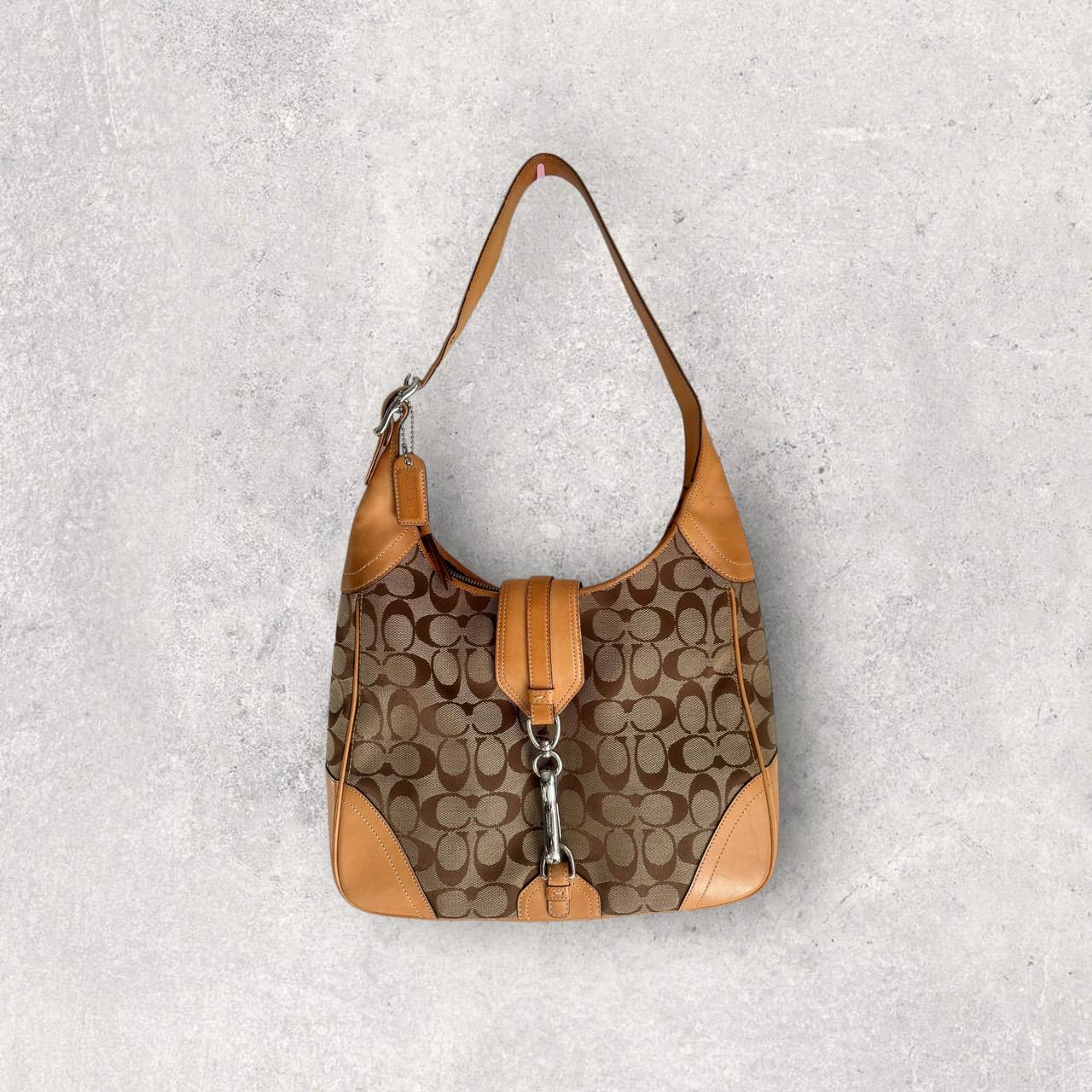 Authentic Vintage Coach Hampton Signature Shoulder Bag