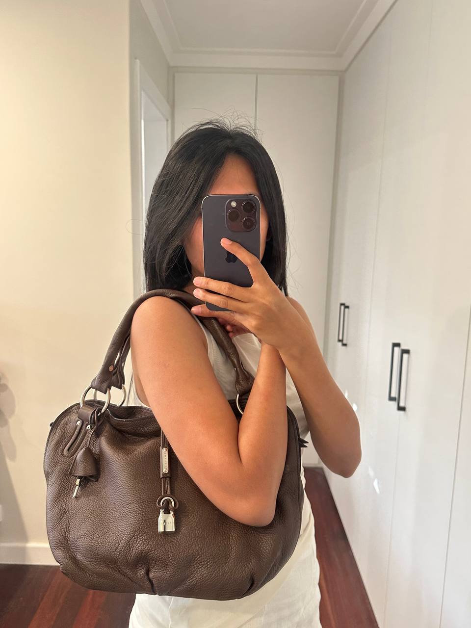 Authentic Vintage Celine Bittersweet Leather Hobo Bag