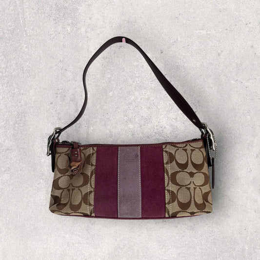 Authentic Vintage Coach Signature Shoulder Bag