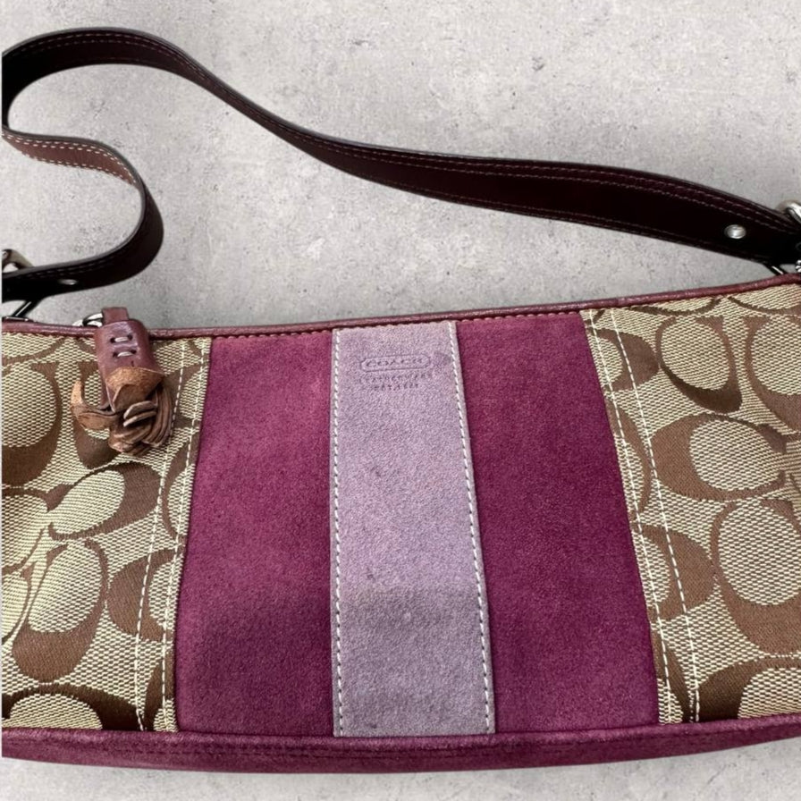 Authentic Vintage Coach Signature Shoulder Bag