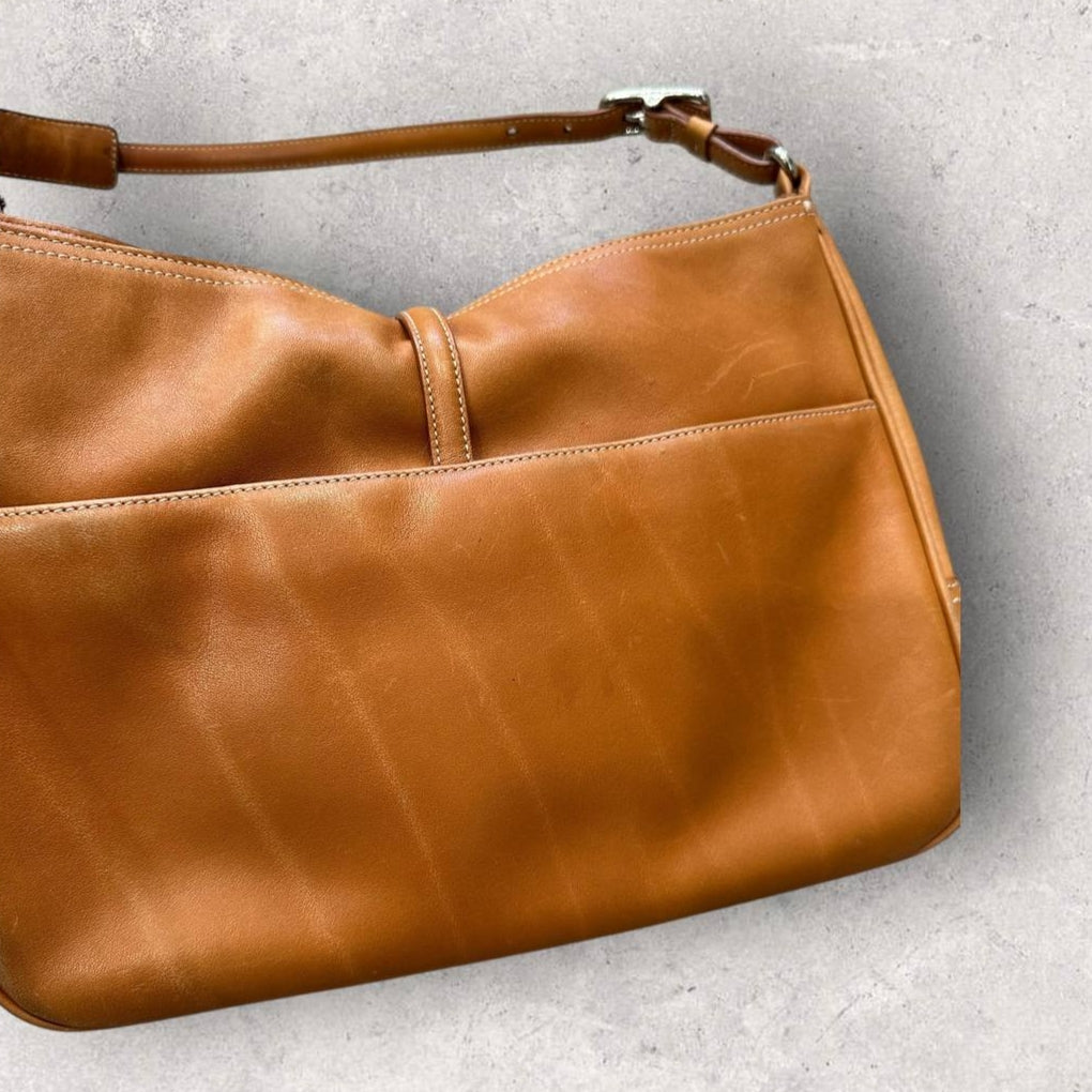 Authentic Vintage Coach Hampton Leather Shoulder Bag