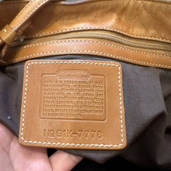 Authentic Vintage Coach Hampton Leather Shoulder Bag