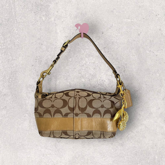 Authentic Vintage Coach Signature Shoulder Bag