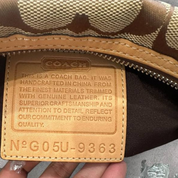 Authentic Vintage Coach Signature Shoulder Bag