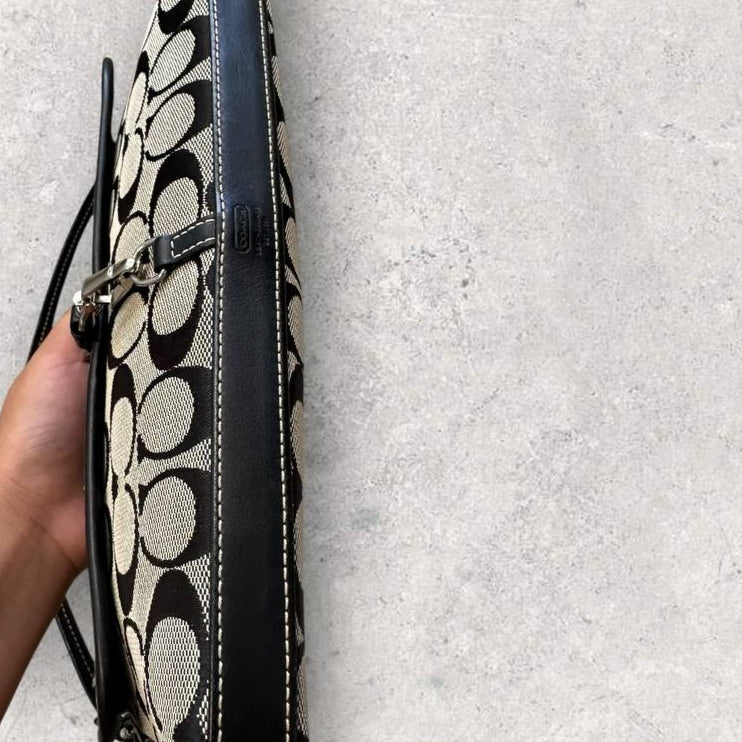 Authentic Vintage Coach Signature Hamptons Shoulder Bag