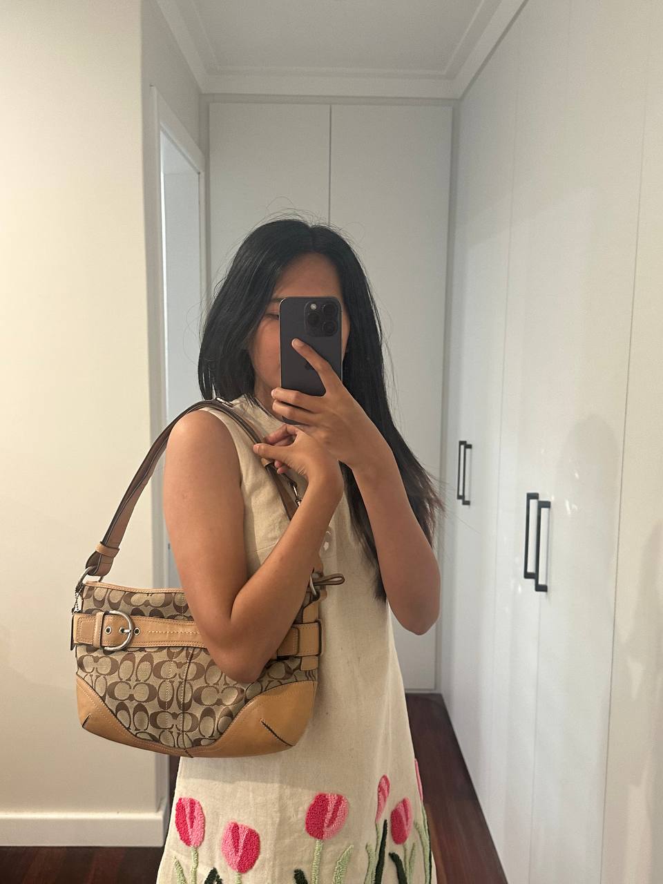 Authentic Vintage Coach Signature Shoulder/Crossbody