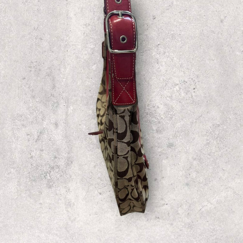 Authentic Vintage Coach Signature Hobo Bag