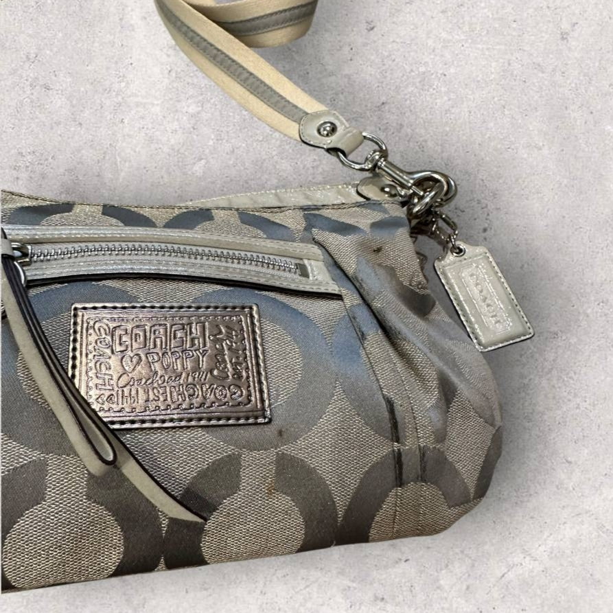 Authentic Vintage Coach Signature Poppy Shoulder Bag