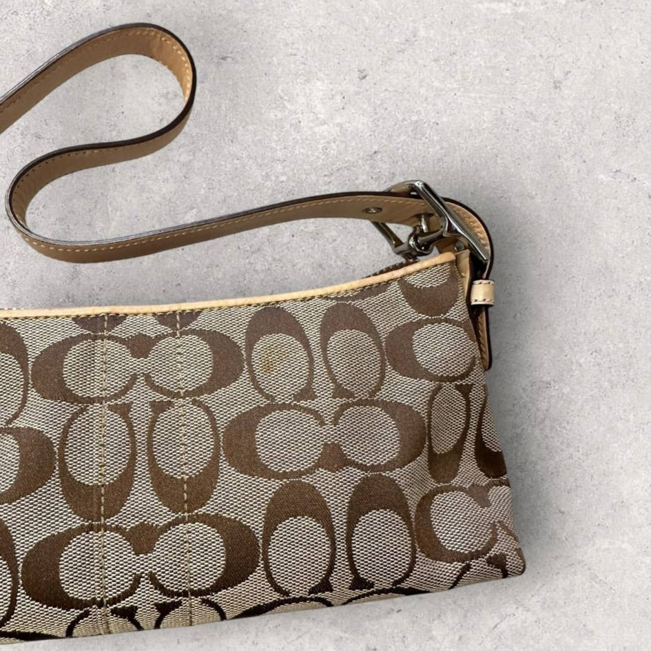 Authentic Vintage Coach Signature Shoulder Bag