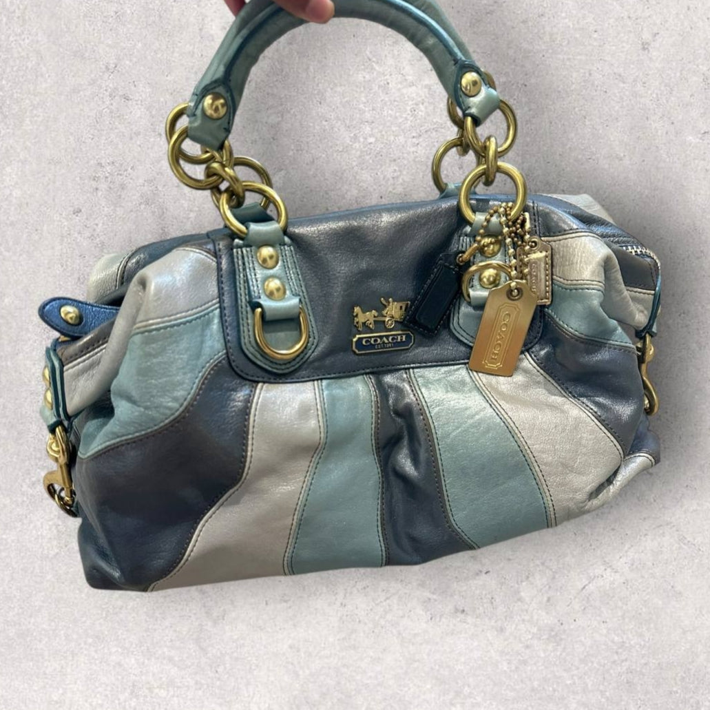 Authentic Vintage Coach Madison Ombre Leather Bag Rare