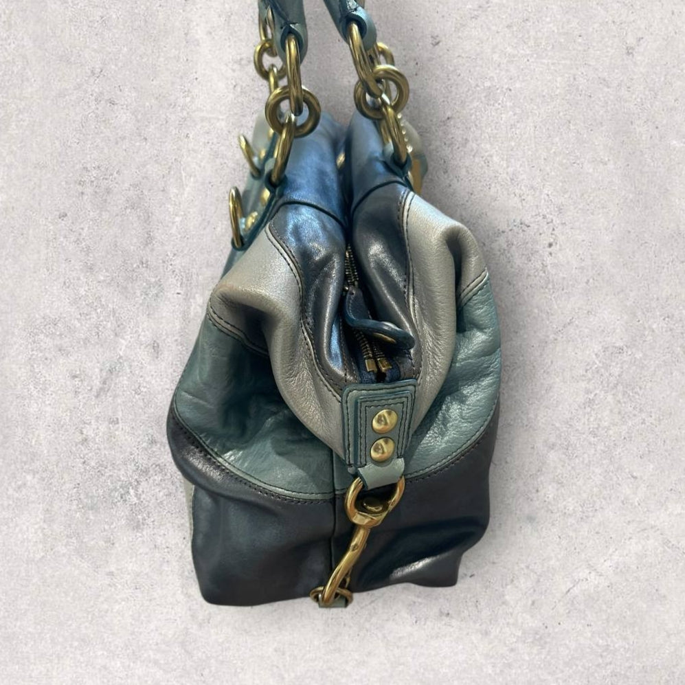 Authentic Vintage Coach Madison Ombre Leather Bag Rare