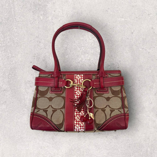 Authentic Vintage Coach Hamptons Patchwork Shoulder Bag