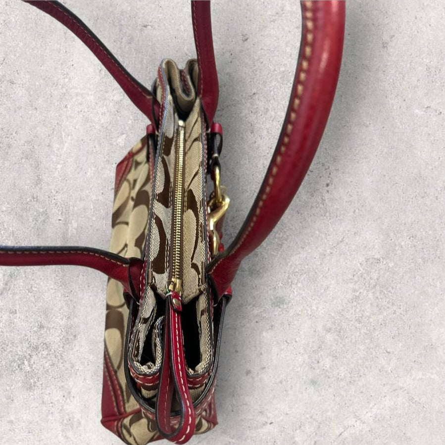 Authentic Vintage Coach Hamptons Patchwork Shoulder Bag