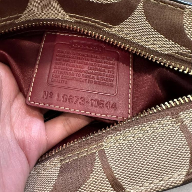 Authentic Vintage Coach Hamptons Patchwork Shoulder Bag