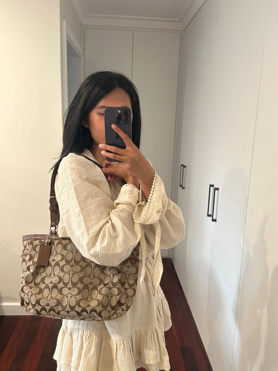 Authentic Vintage Coach Gallery Signature East West Tote Bag