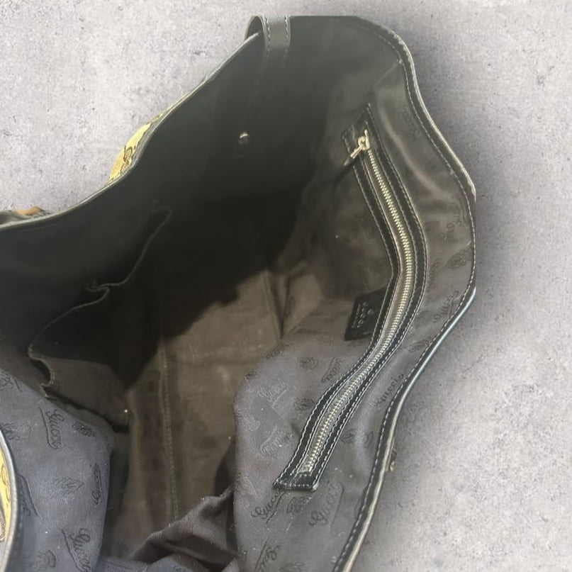 Authentic Vintage Gucci GG Canvas Twin Tote Bag