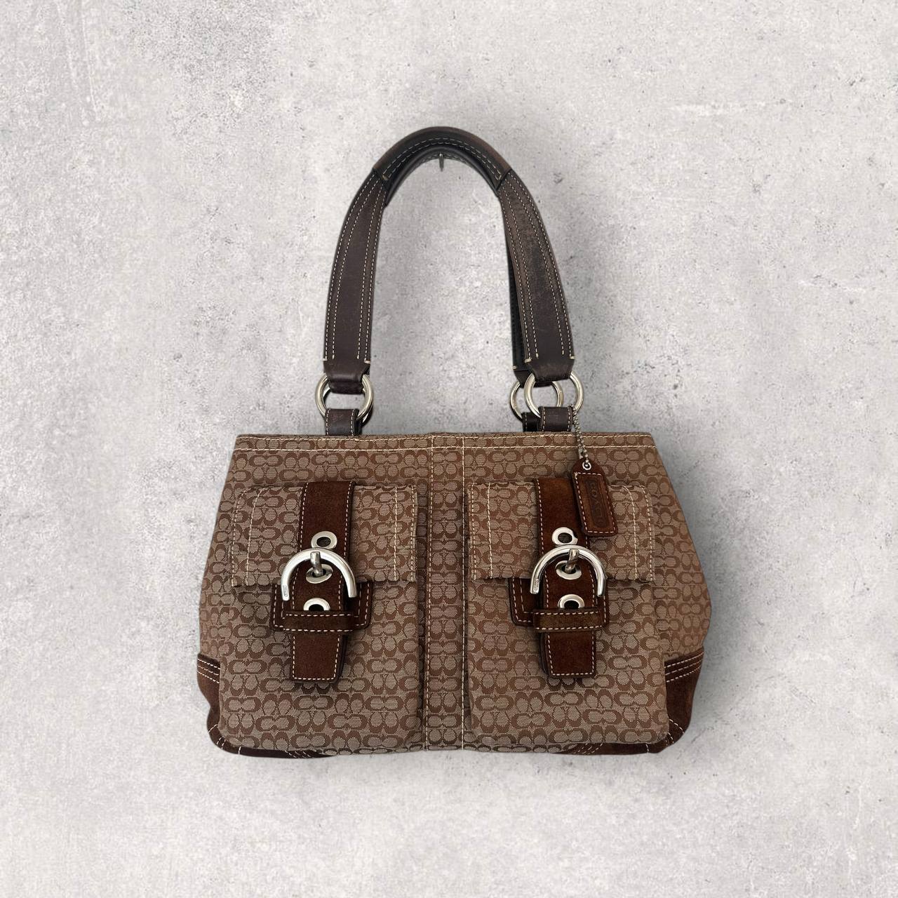 Authentic Vintage Coach Soho Suede Y2K Shoulder Bag